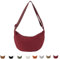 Cord Crossbody Bag für Damen, Cord Halbmond Tasche Umhängetasche Crossbody Moon Bag Hobo Halfmoon Bag Kord Schultertsche für Arbeit Einkaufen Schule Arbeit Shopping (Burgund)