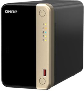 Qnap TS-264-8G Intel® Celeron® N5095 4-Core/4-Thread Prozessor/8 GB SODIMM DDR4 Bundle mit WD Red (20TB)
