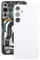 HUOLUNGJIN Replacement Battery Back Cover for Samsung Galaxy S23 FE SM-S711B,Housing Door Repair Part for Galaxy S23 FE SM-S711B,Black (White)