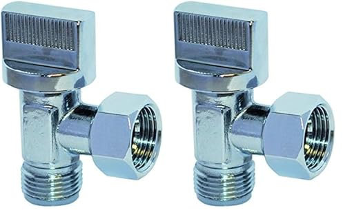 Boutté SPH12C Robinet de chasse 1/4 tour équerre mâle 12x17 Chrome (Lot de 2)