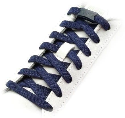 Originals Elastische Schnürsenkel ohne Binden, mit robustem einteiligem Verschluss – für Sneaker, Laufschuhe, Wanderschuhe & Sport – Unisex Schuhbänder für Herren, Damen & Kinder (60 Dunkelblau)