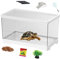 Schildkrötenbecken Set, Wasserschildkröten Terrarium, Terrarium Mit Bodenablauf Für Amphibien, Reptilien, Frösche, Schlangen, Landschildkröten & Geckos