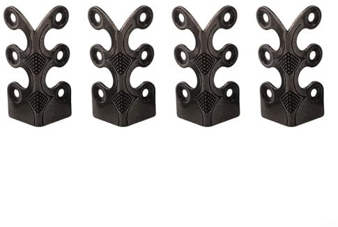 Battiscopa in ottone e metallo, 4 pezzi di protezioni decorative per evitare danni a mobili e pareti
