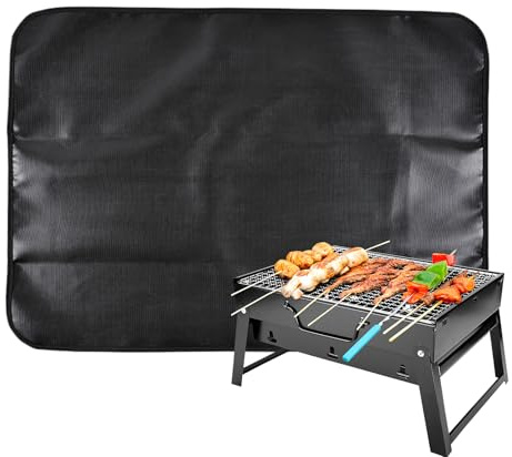 Firanti Grillrost – Grill Terco di Profetto in Mattura, Patio BBQ Mat | Unterlage für Grill für Küche Balkon, Lager für Grill im Freien, Bodenschild