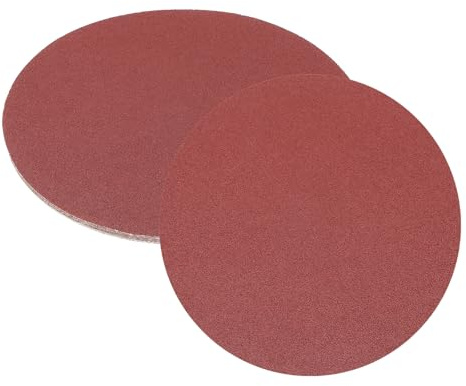 QUARKZMAN 10 Stück 250mm Schleifscheiben 60 Körnung Aluminiumoxid Schleifpapier Lochlose Runde Nass/Trocken Schleifpapiere Zum Schleifen Von Autolack