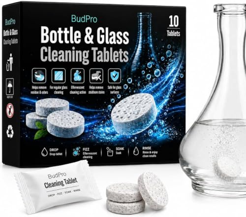 BudPro Water Bottle Vase Cleaning Tablets, 10pieces