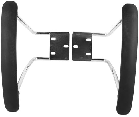 KHBUAB 1 Pair Adjustable Steel Office Chair Armrests Replacement Parts for Gaming and Office Chairs Suitable for Customer and Elderly Use