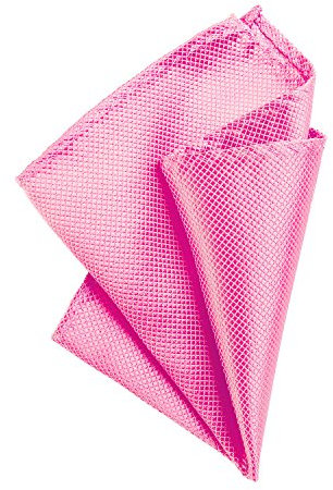 DonDon Herren Einstecktuch 21 x 21 cm formstabil und verstellbar für feierliche Anlässe pink