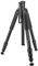 Mantona Wolverine L 284 Trépied pour Appareil Photo en Aluminium jusqu'à 15 kg, Hauteur réglable jusqu'à 166 cm, trépied avec Pointes, Libellule, Lampe LED, utilisable comme trépied et Monopode