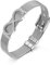 JewelryWe Schmuck Mesh Armband Damen Edelstahl Infinity Unendlichkeit Lieben Zeichen Charms Armkette Armreif Charmband mit Zirkonia Silber