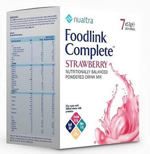 FOODLINK COMPLETE POWDER SACHETS WITH FIBRE STRAWBERRY - 63G (7)