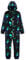 Minecraft Fleece Jumpsuit Kinder Jungen Schlafoverall mit Kapuze, Gamer Geschenke für Kinder Teenager (Schwarz AOP, 13-14 Jahre)