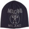 Moschino Mütze Logo Blau Navy Grau