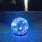 Lampes solaires en forme de boule de verre craquelé, lumières de chemin à énergie solaire, guirlande lumineuse d'extérieur, lumière d'ambiance, patio (coloré, petit)