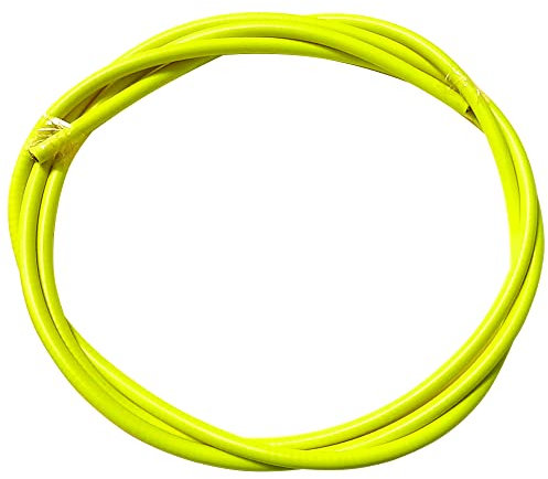 cyclingcolors Guaina cavo bici teflon 5mm filo freno cambio bicicletta mtb corsa strada, Giallo fluo, 3m