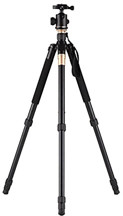 Andoer Q999 - Treppiede per fotografia portatile da 158 cm, in lega di alluminio a 360°, testa a sfera panoramica, capacità di carico di 10 kg, con borsa per il trasporto