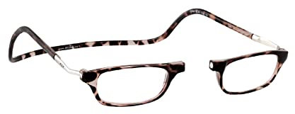 CliC Eyewear - Herren Lesebrille XL - Magnetische Lesebrille - Polyamid TR90 - Flexible Single Vision (3.0, Tortoise)