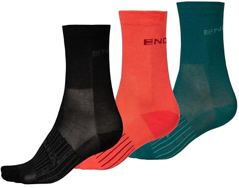 Endura Coolmax Race Fahrradsocken für Damen, Dreierpack