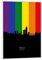artboxONE Poster mit weißem Rahmen 18x13 cm Städte Oslo Norway Skyline Pride - Bild Oslo Cityscape Colorful