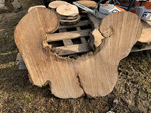 Baumscheibe, Holzscheibe Tischplatte Epoxidharz, ca 100/80/5