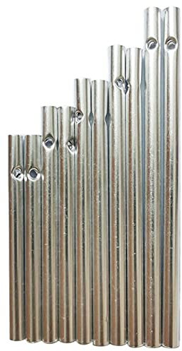 MYSUNBAR 20 Stück Windspiel Röhren Basteln Aluminiumrohr Klangstäbe für Garten Windspiel Zubehör Metall Windspiel Anhänger Windspiele für Draußen Aluminiumlegierungsrohre Windspiele für Garten Deko