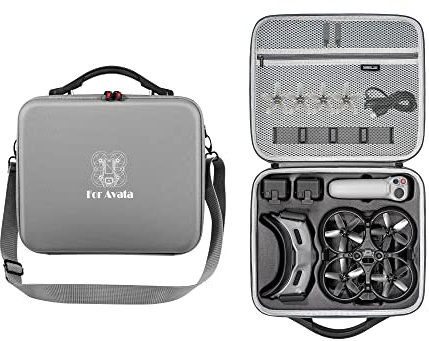 RIGINADO Avata Pro Tasche, TragetaschePU-Leder, Avata Pro Mini FPV Drone Case mit Schultergurt für DJI Avata Pro-View Combo mit DJI Goggles 2 und anderem Zubehör