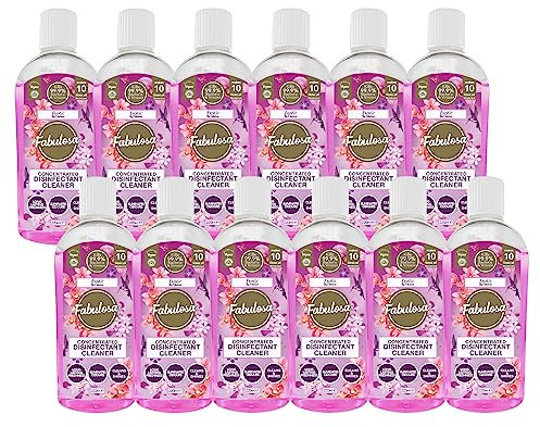Fabulosa 4 in 1 Concentrated Antibacterial Disinfectant All Purpose Cleaner, 220ml, 12 pack, Exotic