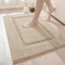 DEXI Badezimmerteppich 40 x 60 cm, Badteppich rutschfest Waschbar, weicher Badematte, Mikrofaser Absorbent Badvorleger, Badematten für Badewanne, Duschraum und Badezimmer, Beige