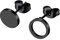 JewelryWe Schmuck Rund Ohrstecker Edelstahl Klassische Asymmetrische Kreis Ohrringe Ohr-Piercings Ohrschmuck für Herren Damen Schwarz