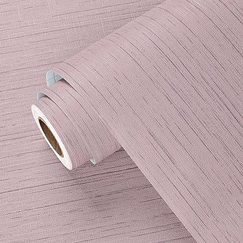 Yullpaper Tapete Rosa Selbstklebend Wasserfest Klebefolie Möbel Selbstklebende Folie für Möbel Küchenschränke Retro Tapeten Wohnzimmer Kinderzimmer Klebefolie Rosa für Küchenarbeitsplatte 40cm X 200cm