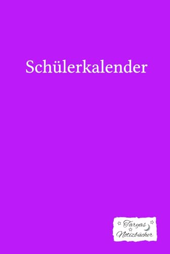 Taryas Schülerkalender zum selbst dekorieren: ohne Datumsbindung, Hardcover, lila