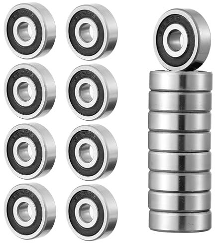 Kugellager,24 Stücke Rillenkugellager,625 RS Bearings,kugellager 5mm,5x16x5mm Klein Rillenkugellager 15 verfügbare Arten von Lagern zur Auswahl Geschirmte Kugellager Gummi Versiegelt