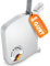 MEISTERBAU - Enrollador de persiana enrollable de 14 mm [fabricado en Alemania] - Rebobinador de persiana plegable con correa de persiana integrada de 6 m de 14 mm - 180° giratorio - Incluye vídeo de