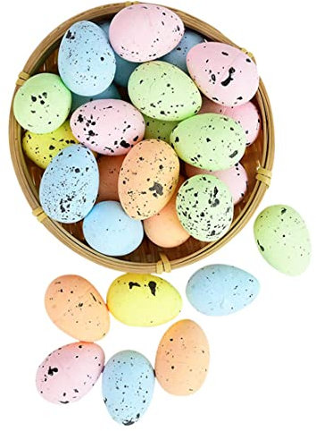 Uova finte, ghirlanda di Pasqua, uova di polistirolo, uova a pianto pasquali schiuma ornamenti di uova di pasqua