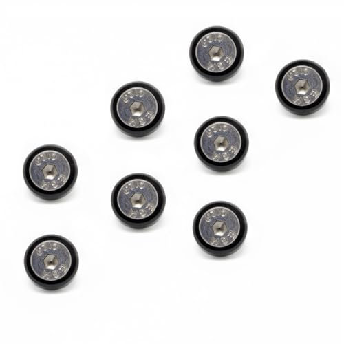 DolDer Festplattenschrauben Set, M3 x 6mm, Innensechskant Schrauben + Unterlegscheiben für 2.5 Zoll Festplatten (8pcs schwarz)