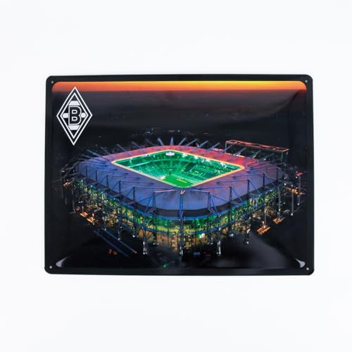 Borussia Mönchengladbach Blechschild 'Borussia-Park' | Offizieller Fanartikel Fohlenshop | 30x40 cm Metall