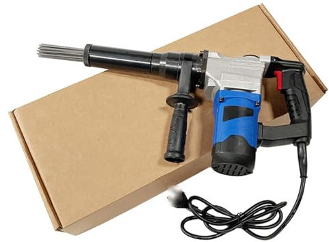Pneumatic Needle Scaler Electric Needle Scaler, 4500 RPM Electric Needle Gun for Metalworks, Rust, & Paint Remover, Electric Rust Removal Gun,110V