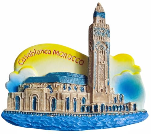 Casablanca Marokko Kühlschrankmagnet, Tourismus, Souvenir, Kühlschrank, 3D-Dekoration, Bastel-Kollektion