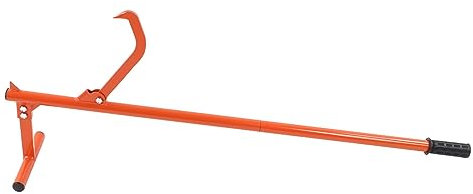 Log Lifter Jack 51in Steel Roller Cant Hook Jack Tool for Transportation Lift Heavy Logs with Ease Prevents Chainsaw Chains Digging In Reduce Stress of Lifting Wood