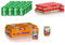 Testpaket Sprite Fanta spritziges Erfrischungsgetränk mit fruchtigem Geschmack, erfrischender Softdrink in Einweg mini Dosen (72 x 150 ml) + Italian Gourmet polpa 400g