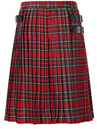 Falda escocesa escocesa para hombre, ajuste ajustable, falda escocesa tradicional, casual, a cuadros, para bodas, disfraz de Highland