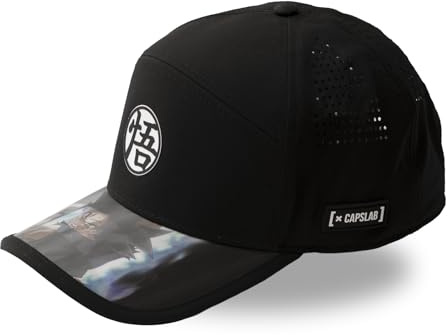 Capslab Kappe für Damen und Herren, 6 Panels Dragon Ball Super, verstellbar durch Clip
