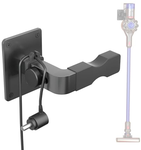 Blanou Shark Vacuum Cleaner Wall Mount with Clip Mini Shark Cordless Vacuum Stand Compatible for Shark IX141 IZ562H IZ682H IZ361H IZ462H IZ163H IZ363HT IZ483H and V7 V8 V10 V11 V12 V15 (Gray+Clip)