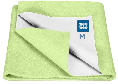Mee Mee Pink Instadry Bettschutz aus Baumwolle: ultra-saugfähig, atmungsaktiv und sanft, wiederverwendbar, wasserdicht, schnell trocknend, für Babys, hautfreundlicher Komfort, 0-9 Monate, 50 x 70 cm