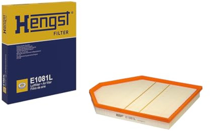 HENGST - Luftfilter E1081L - Luft-Filtereinsatz für KFZ | Hochwertiger Motorluftfilter für Otto- oder Dieselmotor - Schutz für Motoren - Wasserbeständig