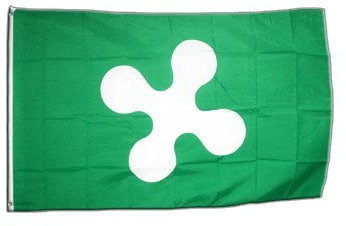 Digni Bandiera Italia Lombardia - 90 x 150 cm Sticker Gratis