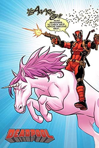 Deadpool PP34307 G873515 Poster Unicorn, Papier, Mehrfarbig, 61 x 91.5cm, 2 Einzelteil