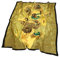 Prettystern Damen 90cm quardatisches Seidentuch golden Kunstdrucke Malerei Van Gogh - Fünfzehn Sonnenblumen P502