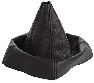 myshopx SA43 Schaltmanschette Schaltsack Sack Schwarz Faden Schwarz Echt Leder