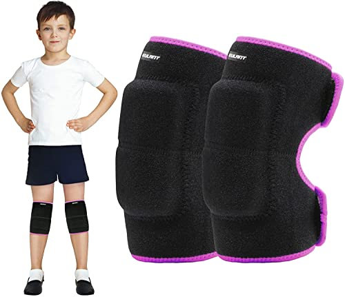 EULANT Knieschoner Volleyball mit Klett für Kinder & Erwachsene,Dicke SBR Schwamm Rutschfest Knieschützer für Scooter Skateboard Kampfsport Tanzen Fußball Handball Yoga Ski Radfahren MTB Arbeit